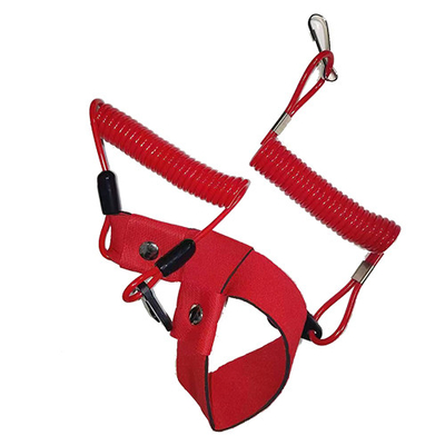 جوبي الطوارئ الحمراء TPU كابل لفائف 1.4 متر تمديد مع حزام معصم ناعم