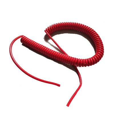 حبل ربيعي أحمر من نوع PU حسب الطلب سلك فولاذي بأحجام مختلفة داخل أو خارج