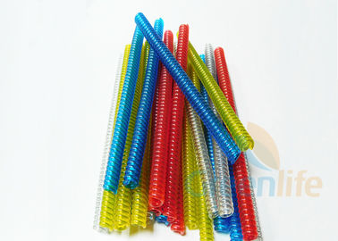 طول مخصص لفائف البلاستيك الحبل شفاف أحمر أزرق أخضر أصفر الألوان